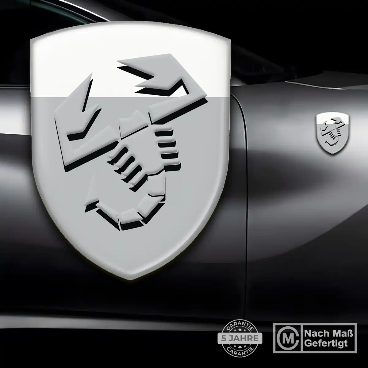 Abarth Aufkleber 3D Gel Emblem Auto Stilvolles Design