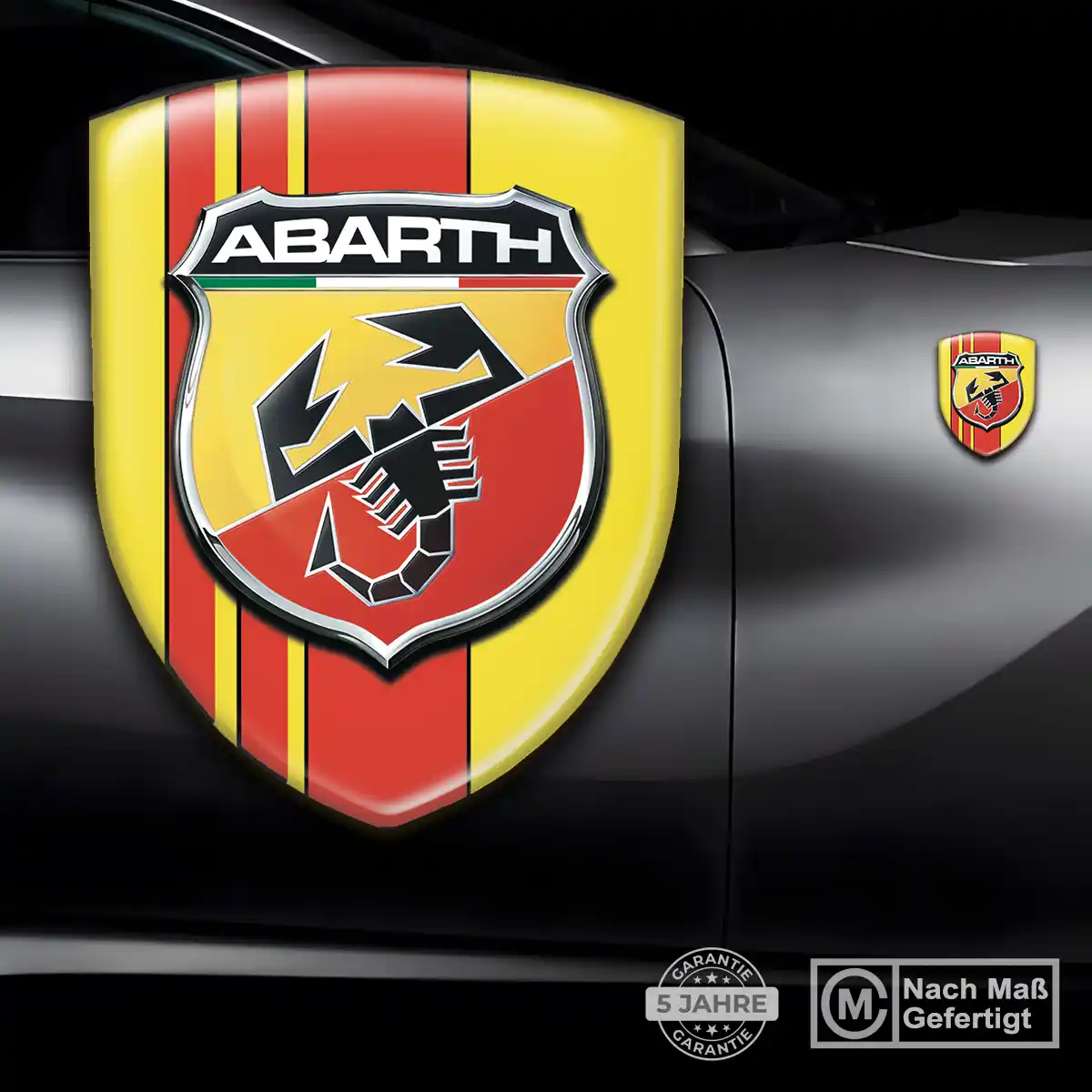 Abarth Aufkleber 3D Gel Emblem Edles Design