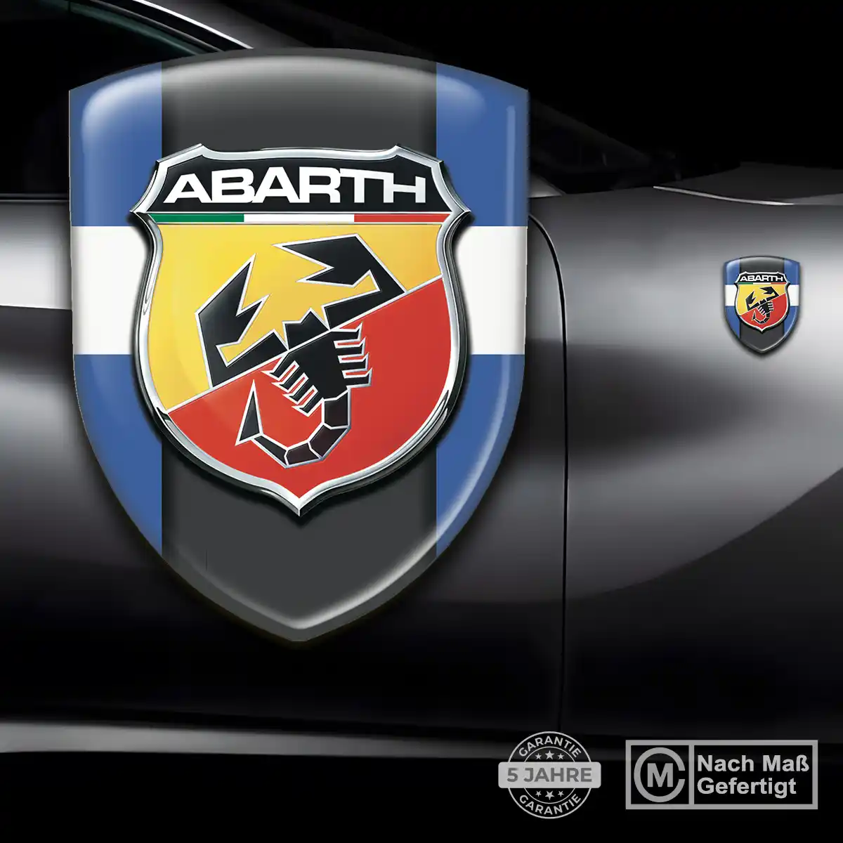 Abarth Aufkleber 3D Gel Emblem Hohe Qualität