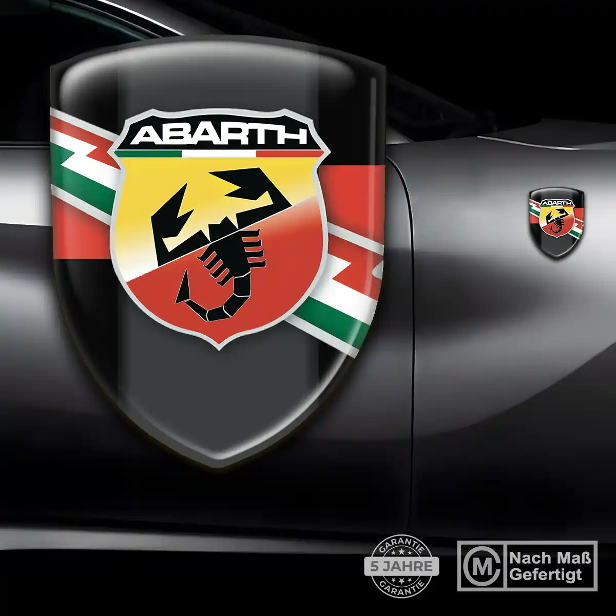 Abarth Aufkleber 3D Gel Emblem Interieurdesign