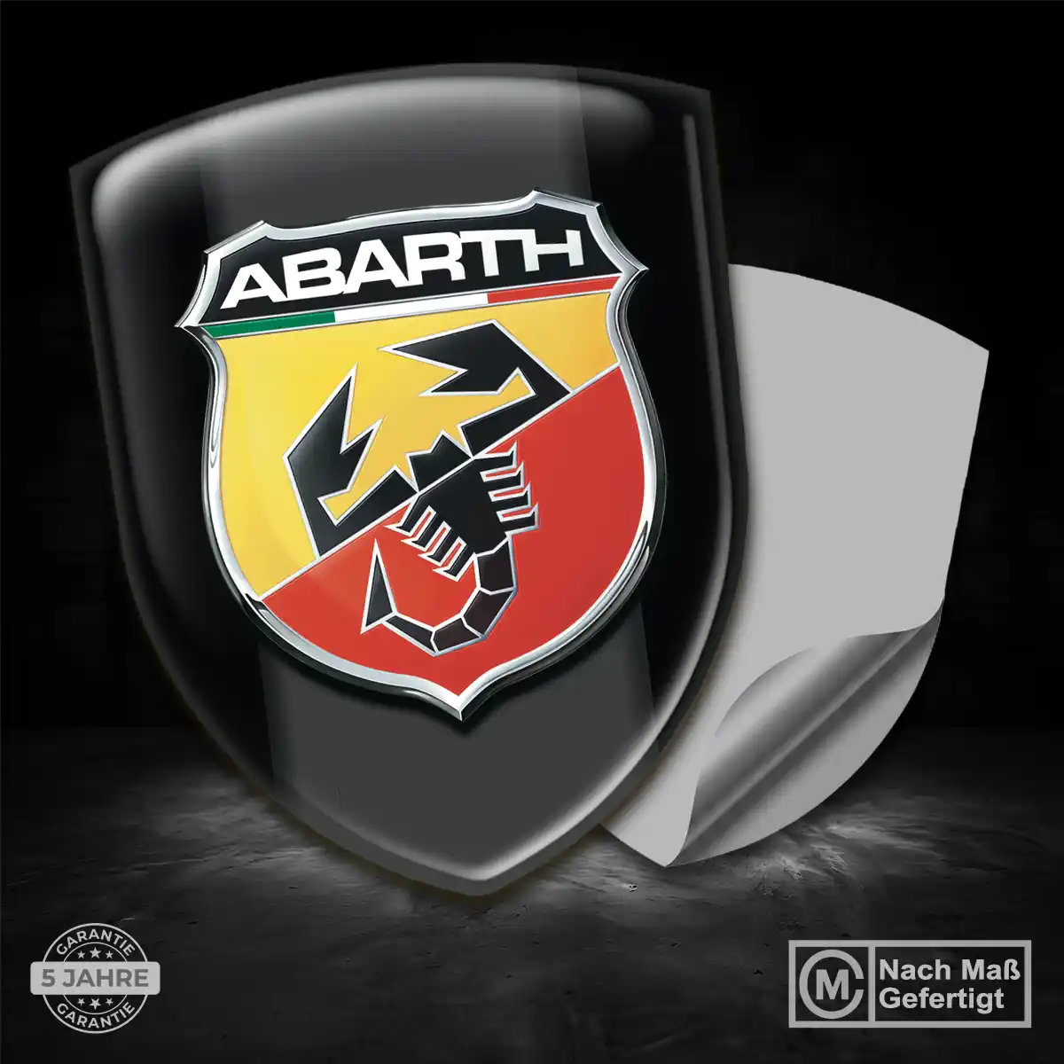 Abarth Aufkleber 3D Gel Emblem Luxus-Edition