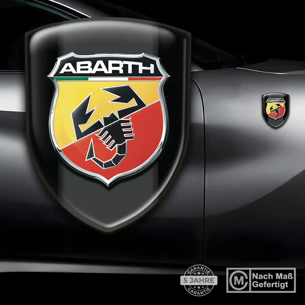 Abarth Aufkleber 3D Gel Emblem Luxus-Edition