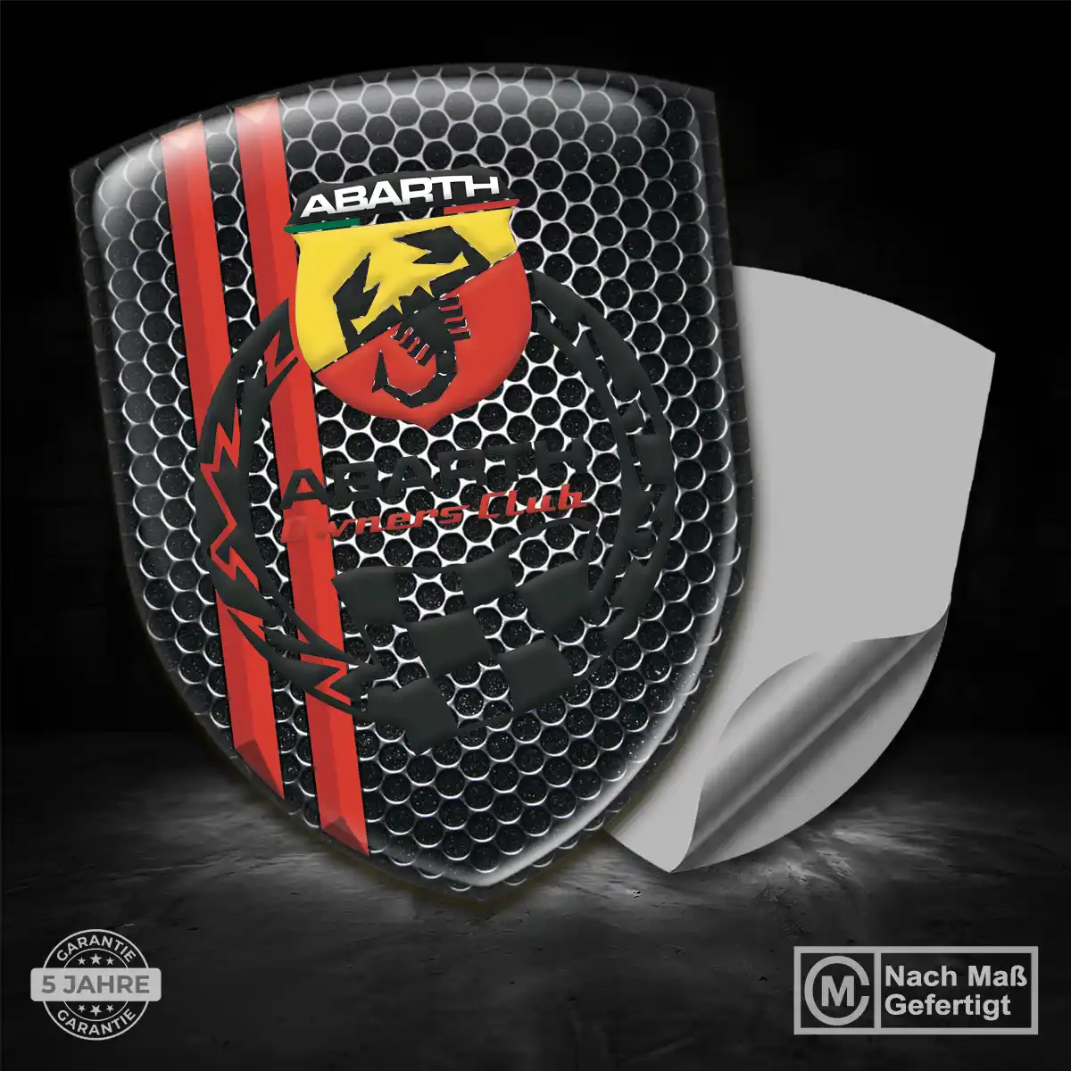 Abarth Aufkleber 3D Gel Emblem Premiumqualität
