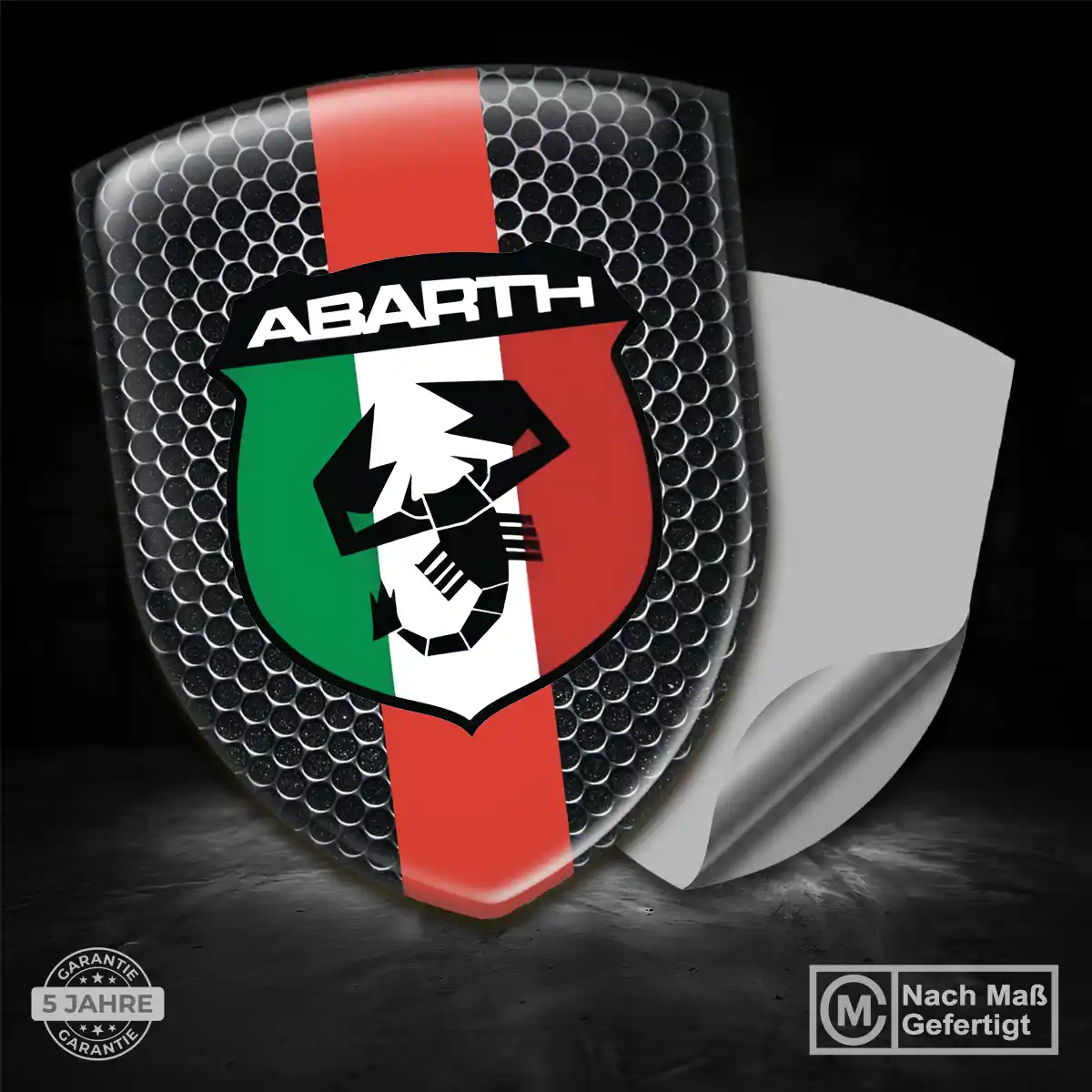 Abarth Aufkleber 3D Gel Emblem Spitzenqualität