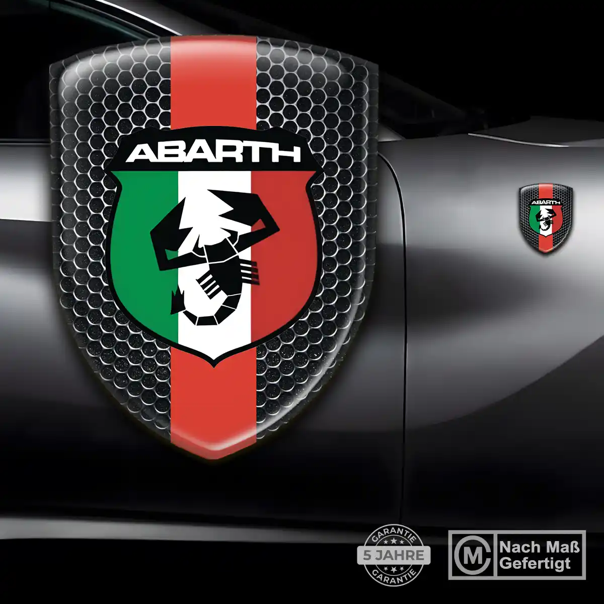 Abarth Aufkleber 3D Gel Emblem Spitzenqualität