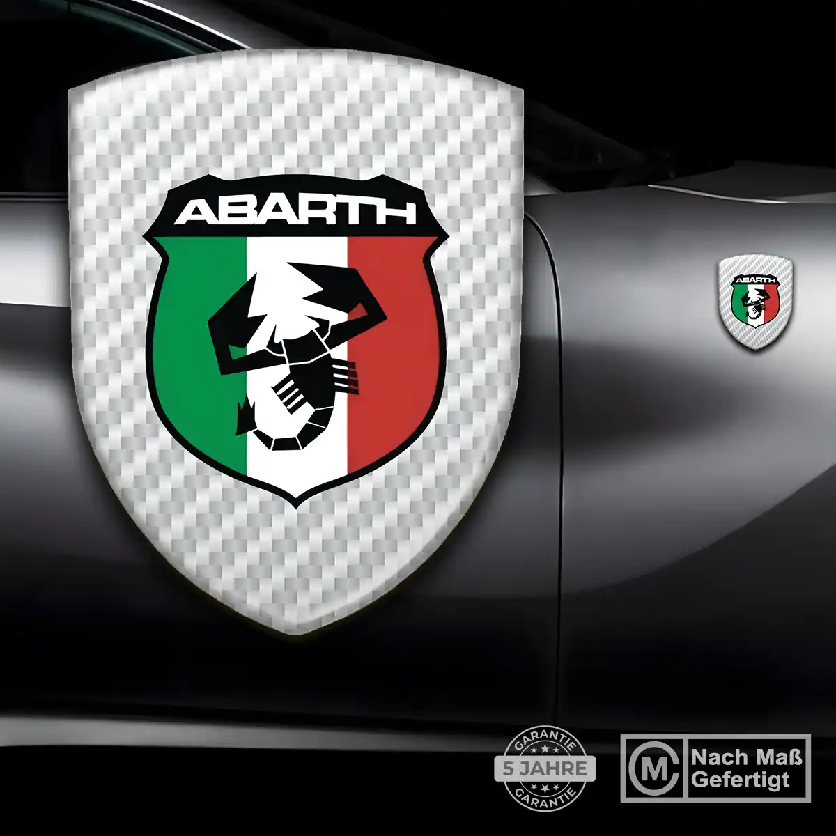 Abarth Aufkleber 3D Gel Emblem Stilvolles Design