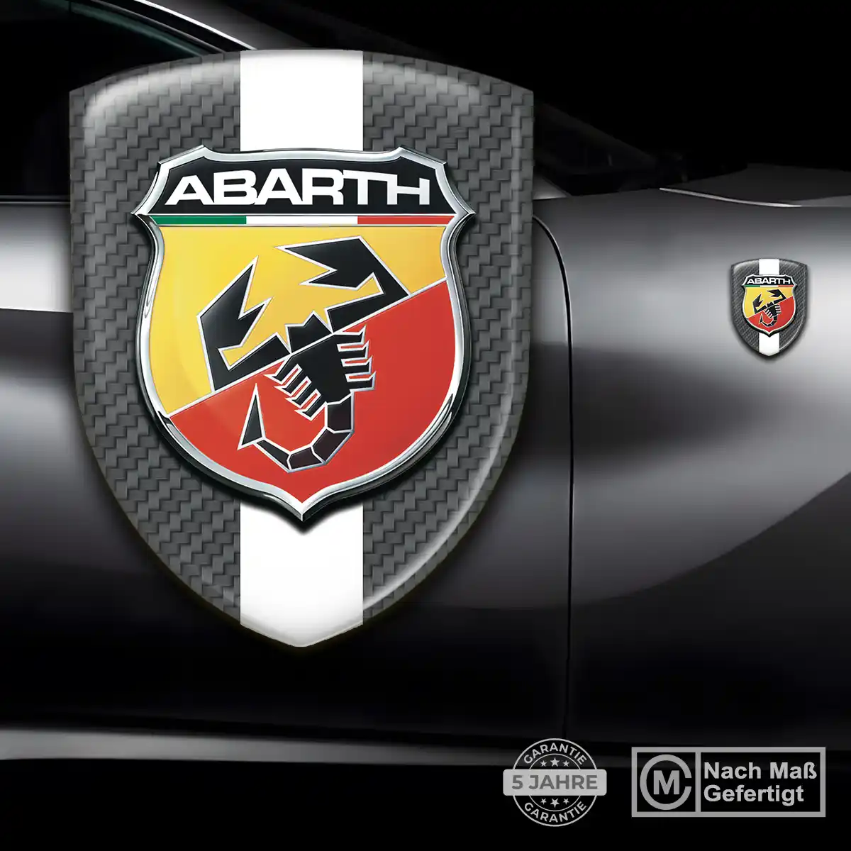 Abarth Aufkleber 3D Gel Emblem Tuningfahrzeug