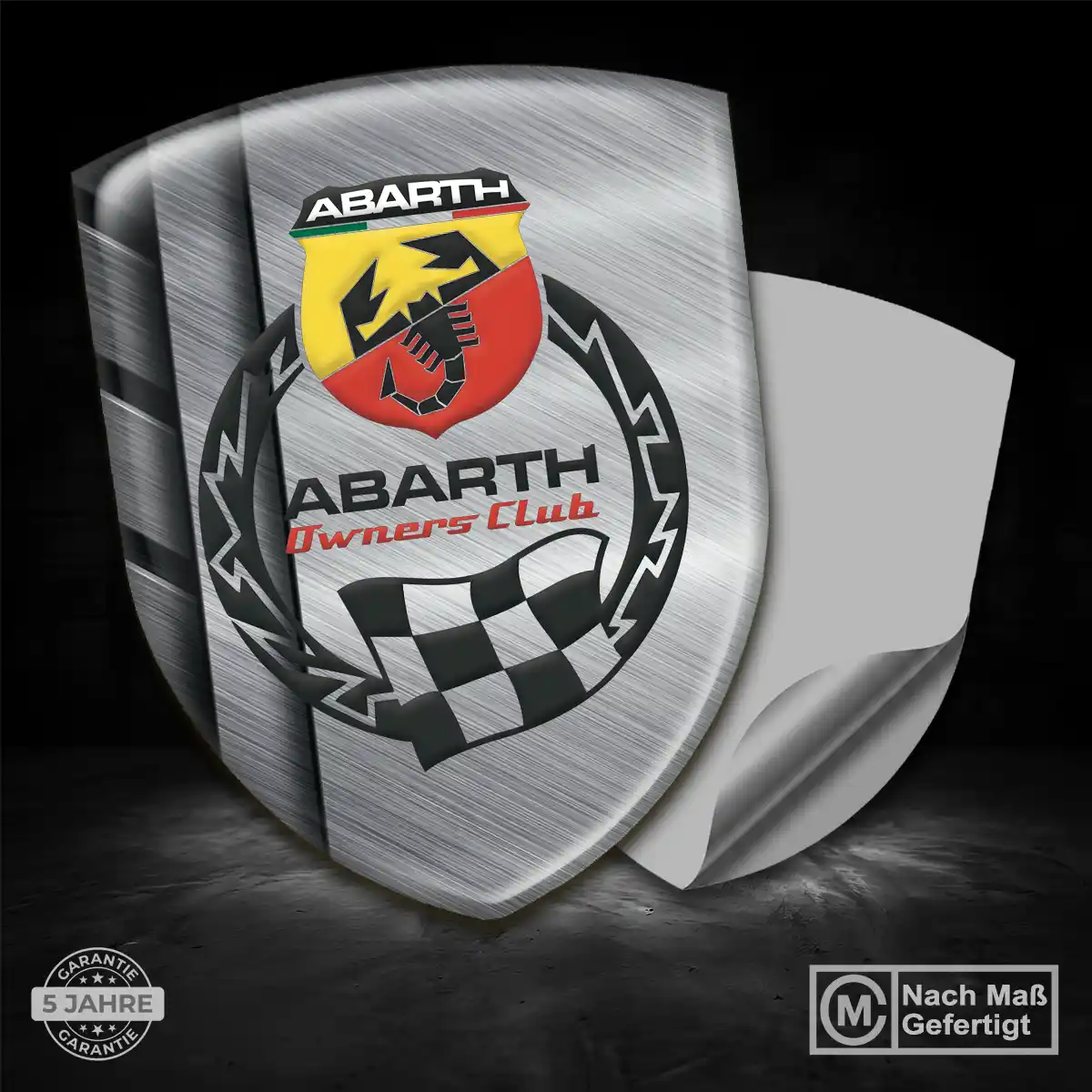 Abarth Aufkleber 3D Gel Embleme Auto Elegantes Design