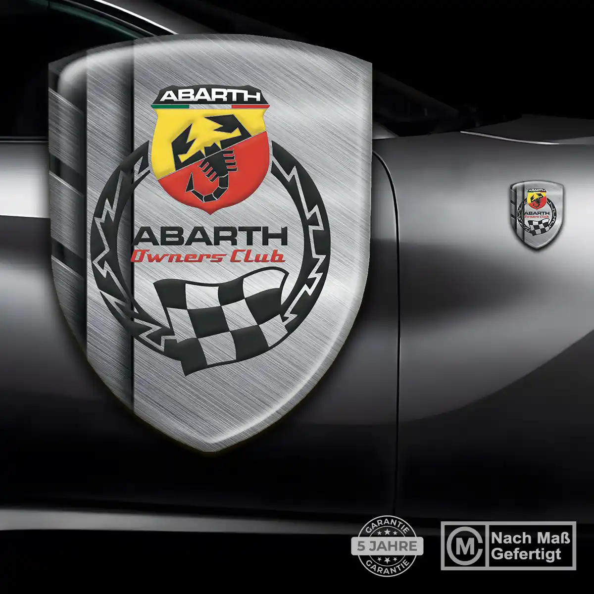 Abarth Aufkleber 3D Gel Embleme Auto Elegantes Design