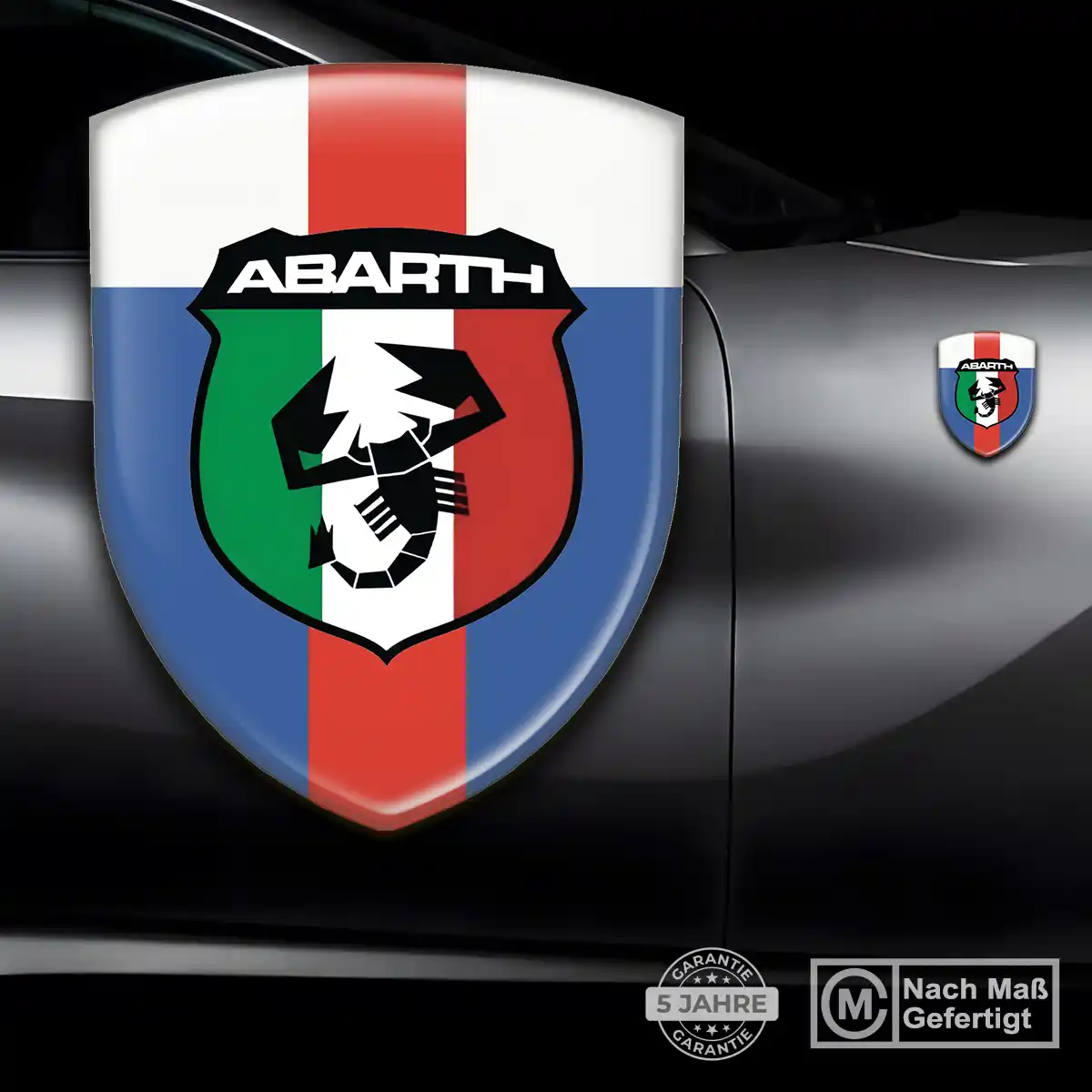 Abarth Aufkleber 3D Gel Embleme Auto Hohe Qualität
