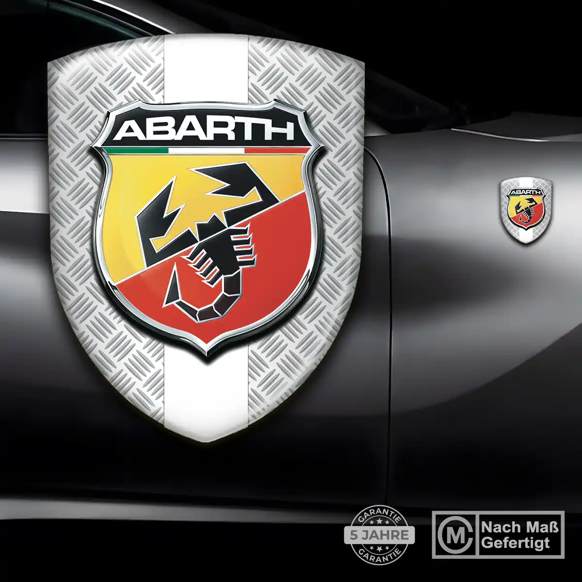 Abarth Aufkleber 3D Gel Embleme Auto Interieurdesign