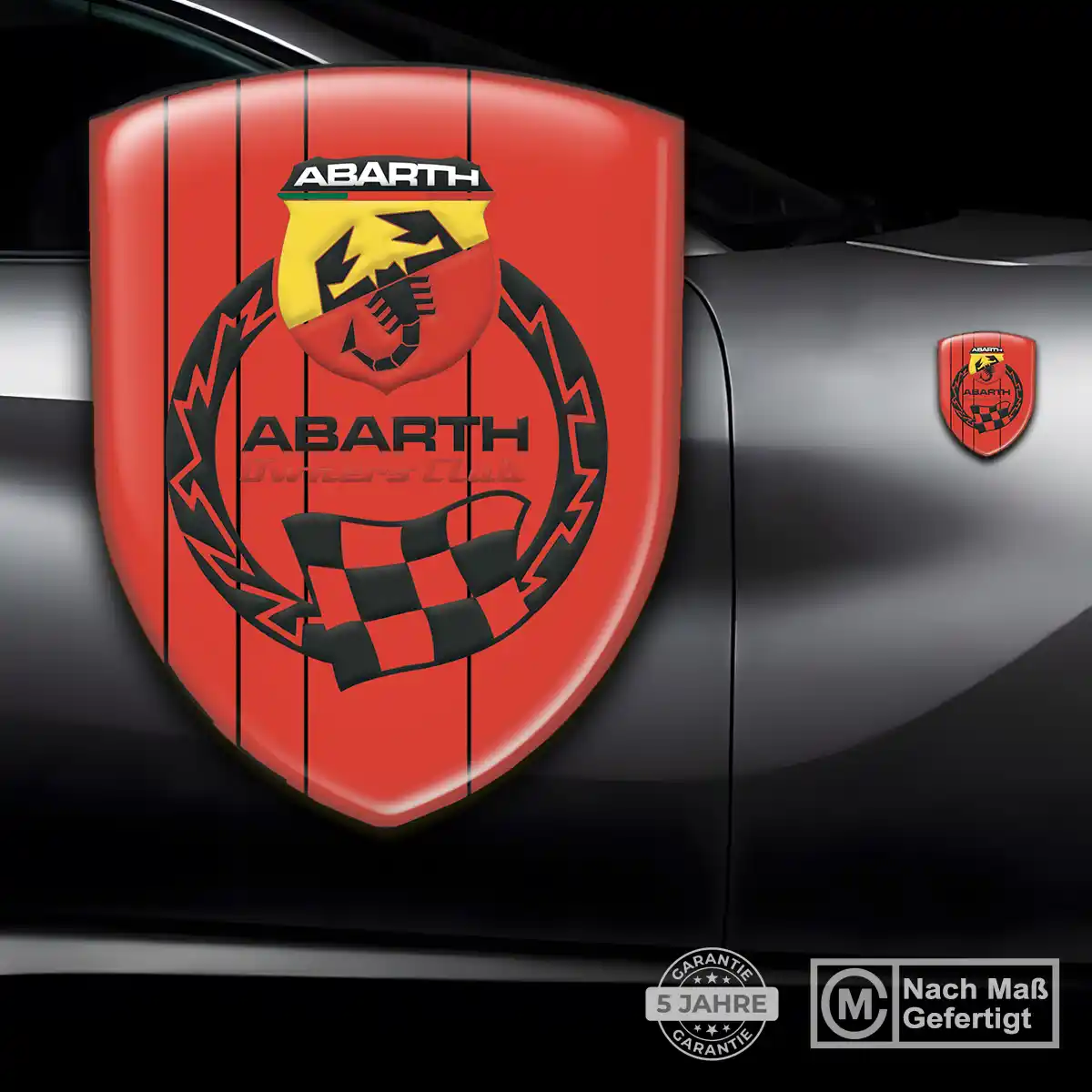 Abarth Aufkleber 3D Gel Embleme Auto Limitierte Auflage