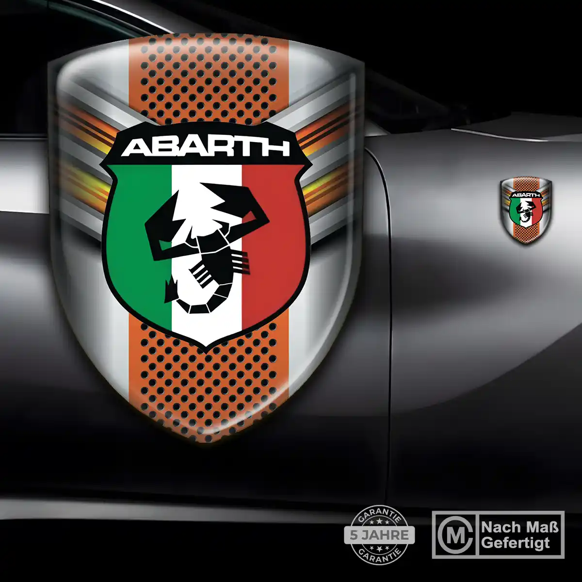 Abarth Aufkleber 3D Gel Embleme Auto Markenedition