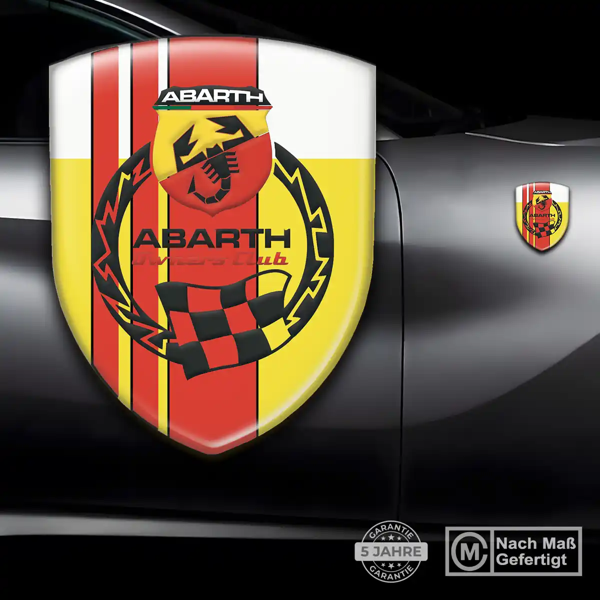 Abarth Aufkleber 3D Gel Embleme Auto Modernes Design