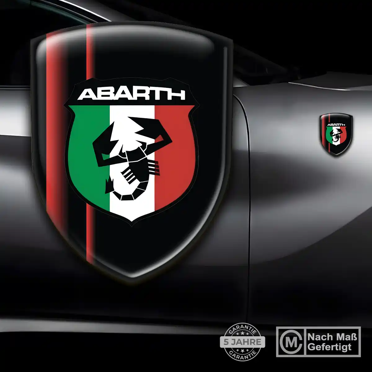 Abarth Aufkleber 3D Gel Embleme Auto Premium-Edition
