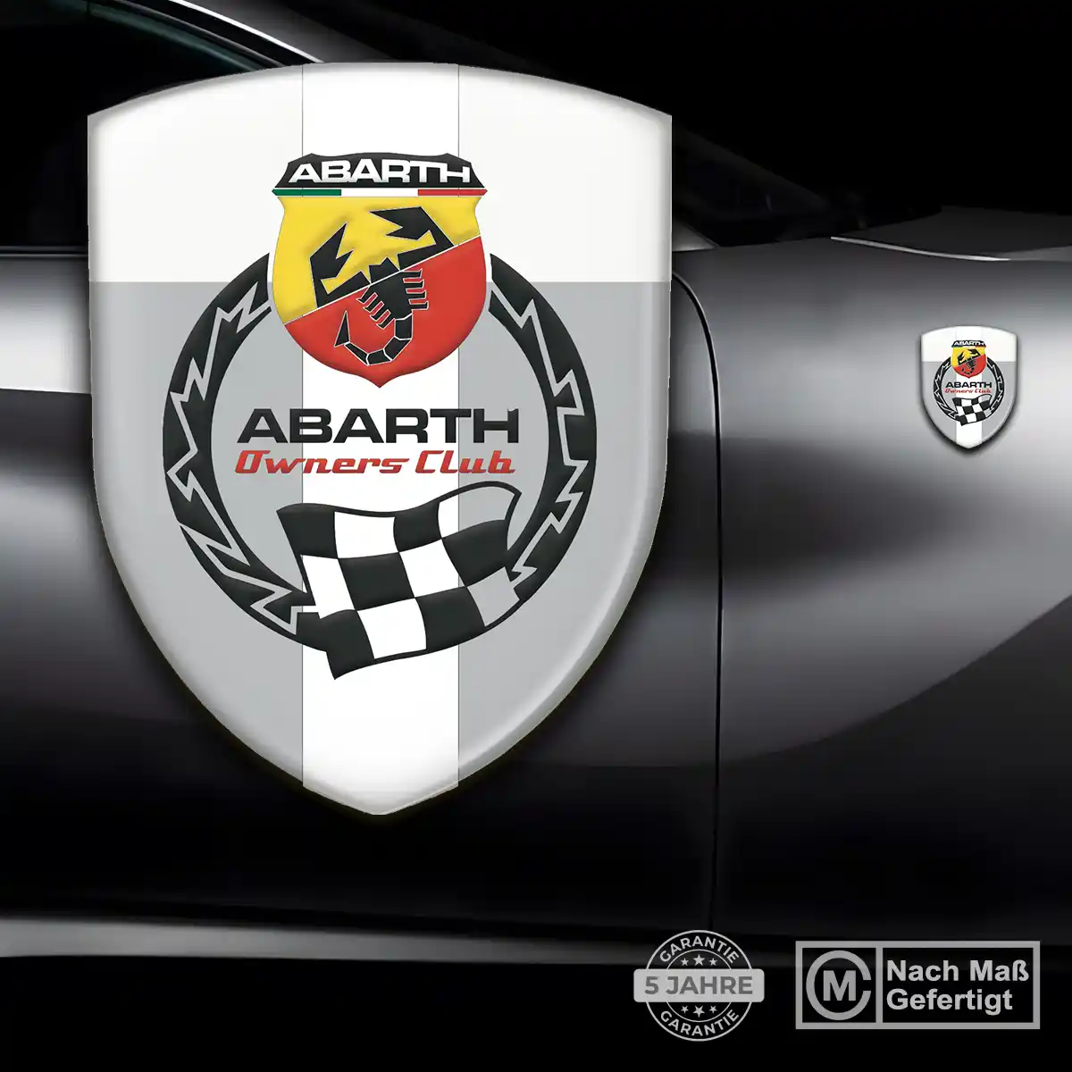 Abarth Aufkleber 3D Gel Embleme Auto Spitzenqualität