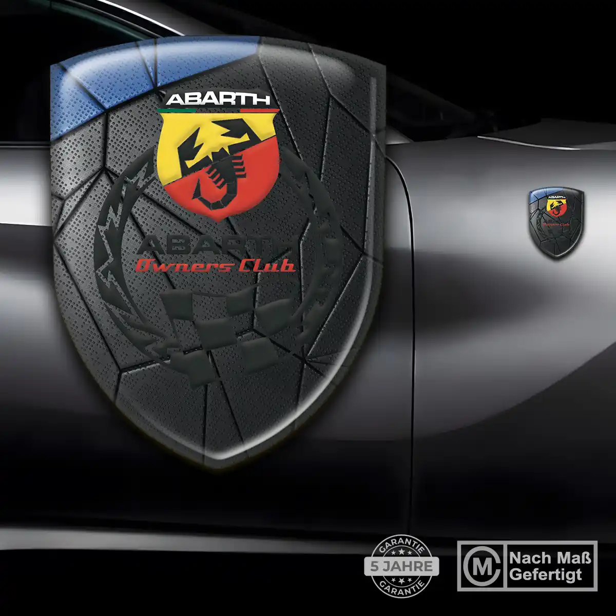 Abarth Aufkleber 3D Gel Embleme Erstklassige Qualität