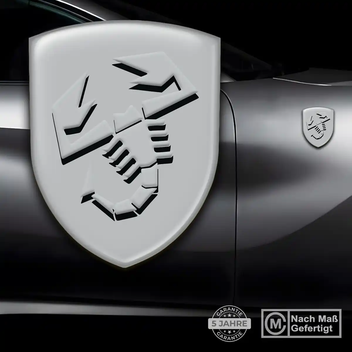 Abarth Aufkleber 3D Gel Embleme Interieurdesign