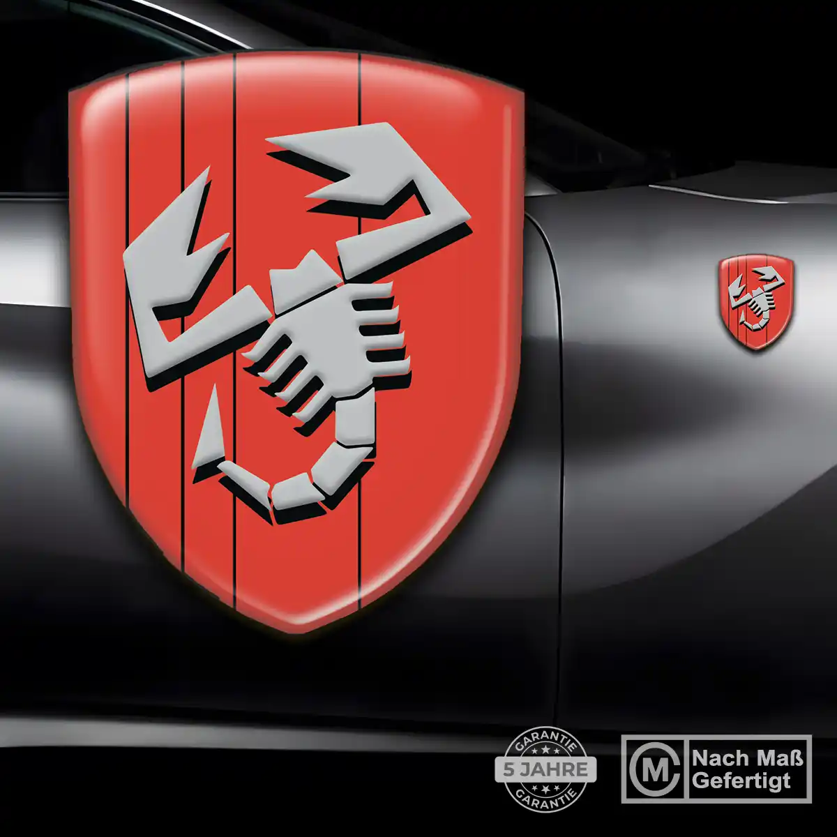 Abarth Aufkleber 3D Gel Embleme Limitierte Auflage