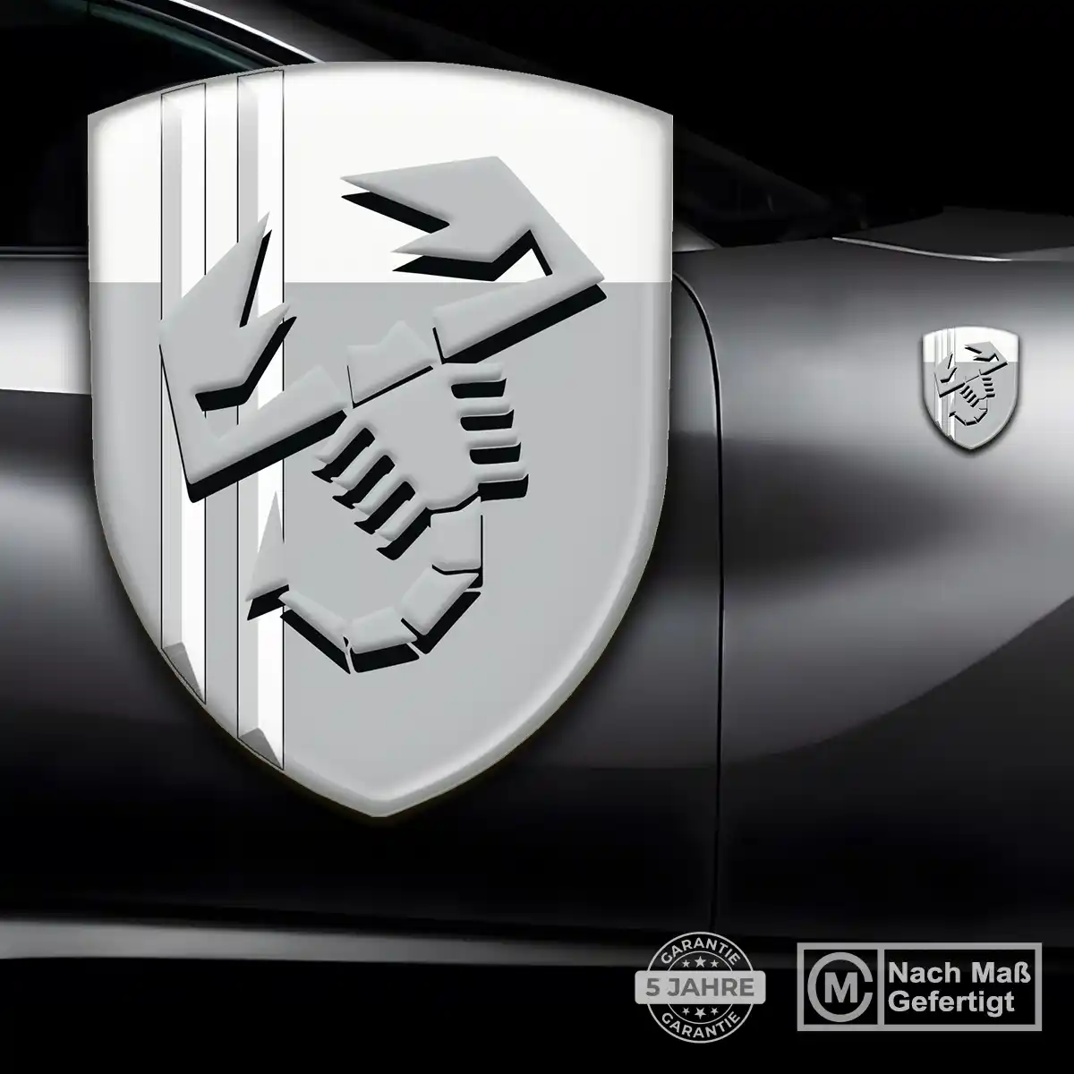 Abarth Aufkleber 3D Gel Embleme Luxus-Edition