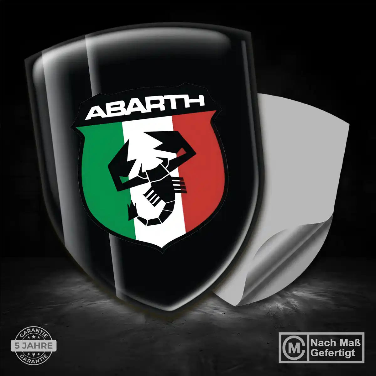 Abarth Aufkleber 3D Gel Embleme Modernes Design