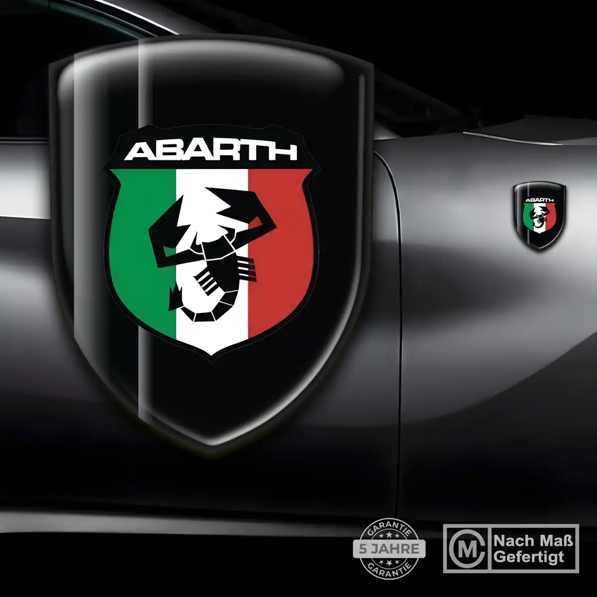 Abarth Aufkleber 3D Gel Embleme Modernes Design