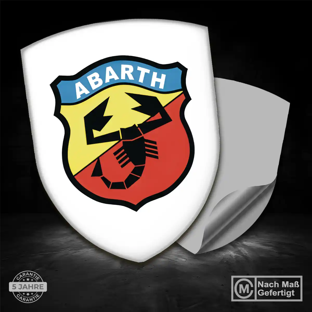 Abarth Aufkleber 3D Gel Embleme Premium-Edition
