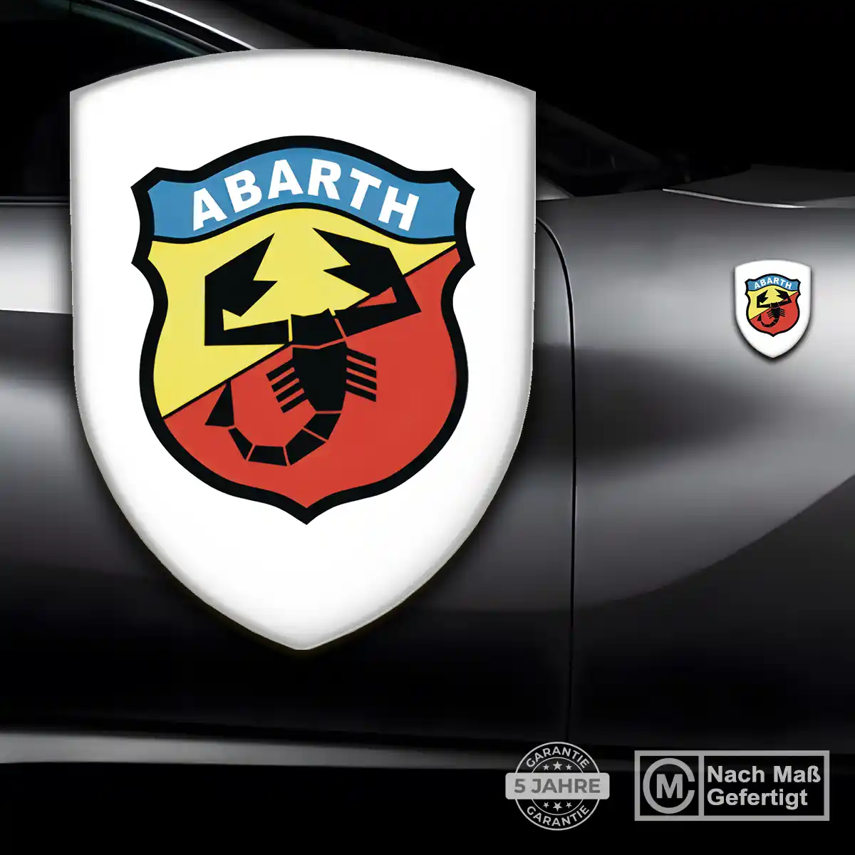 Abarth Aufkleber 3D Gel Embleme Premium-Edition