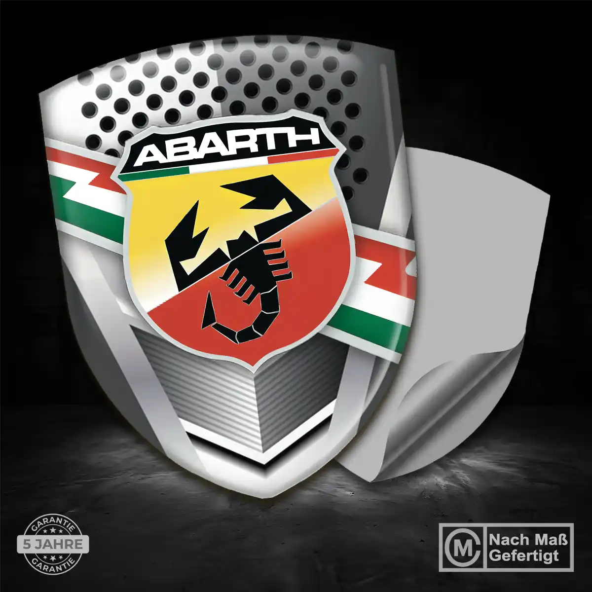 Abarth Aufkleber 3D Gel Embleme Spitzenqualität