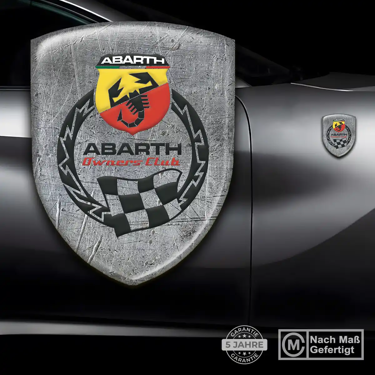 Abarth Aufkleber 3D Gel Embleme Tuningfahrzeug
