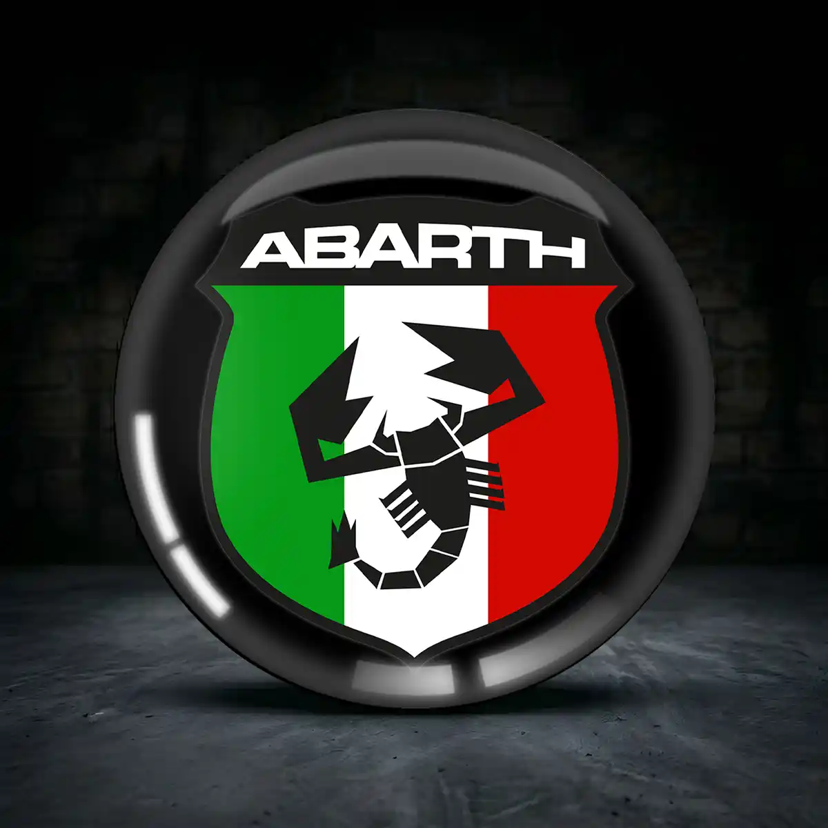 Abarth Aufkleber 3D Gel Luxus-Edition