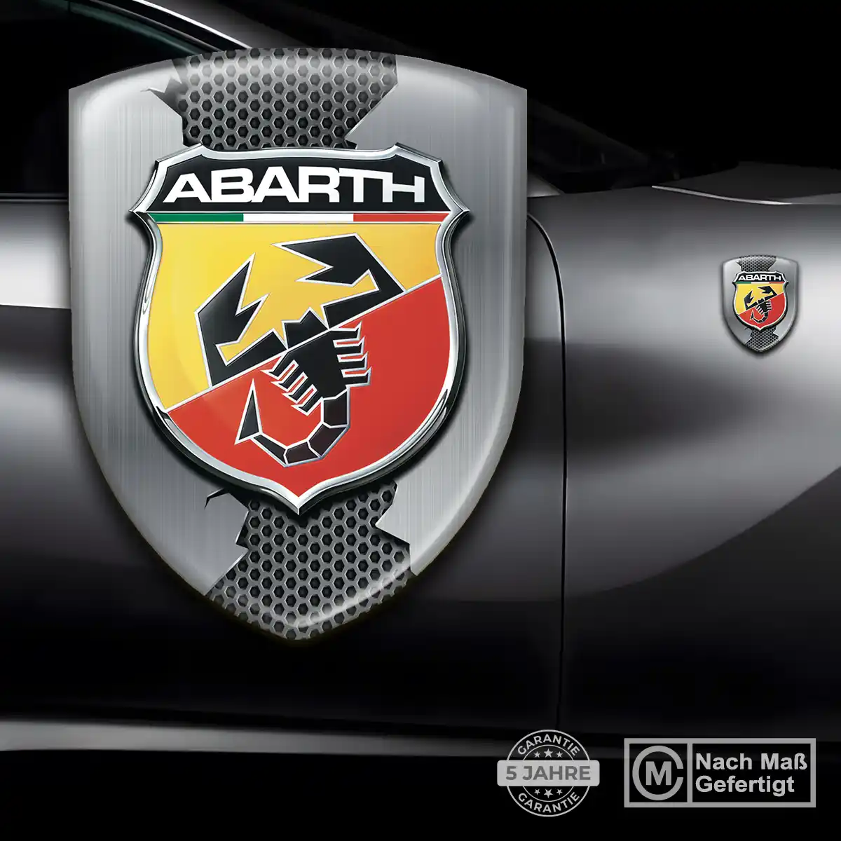Abarth Aufkleber 3D Gel Silikon Auto Limitierte Auflage