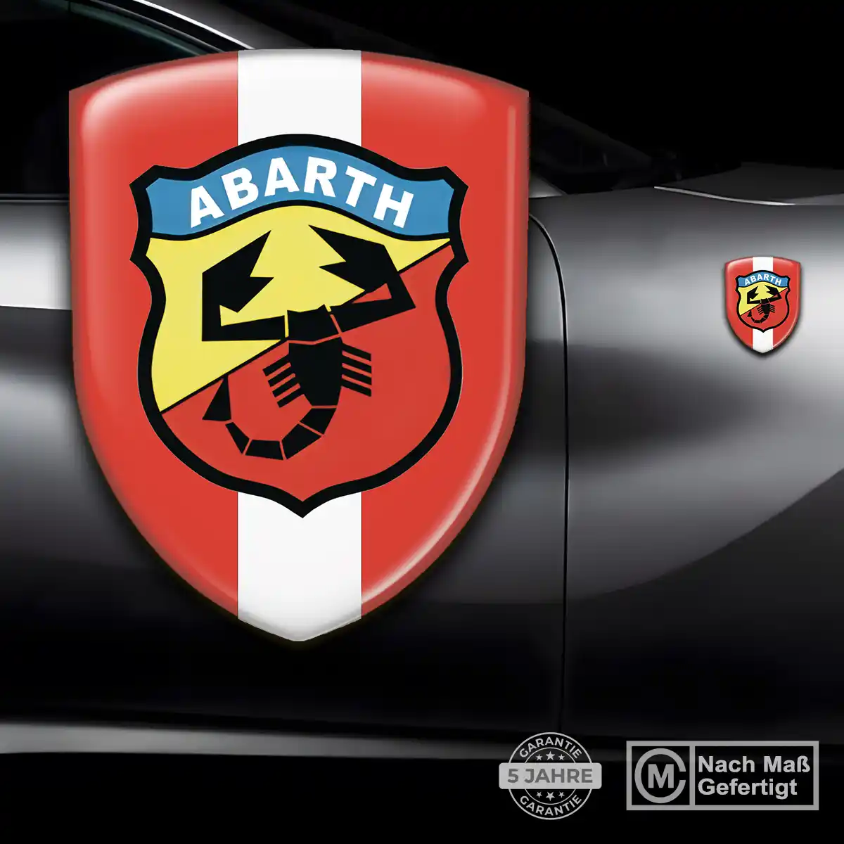 Abarth Aufkleber 3D Gel Silikon Erstklassige Qualität