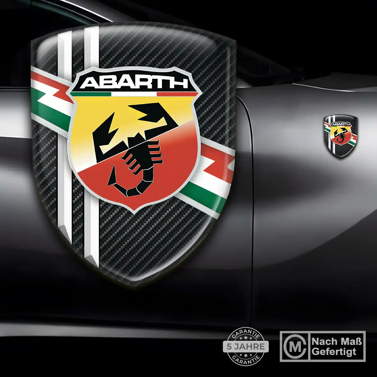Abarth Aufkleber 3D Gel Silikon Hohe Qualität