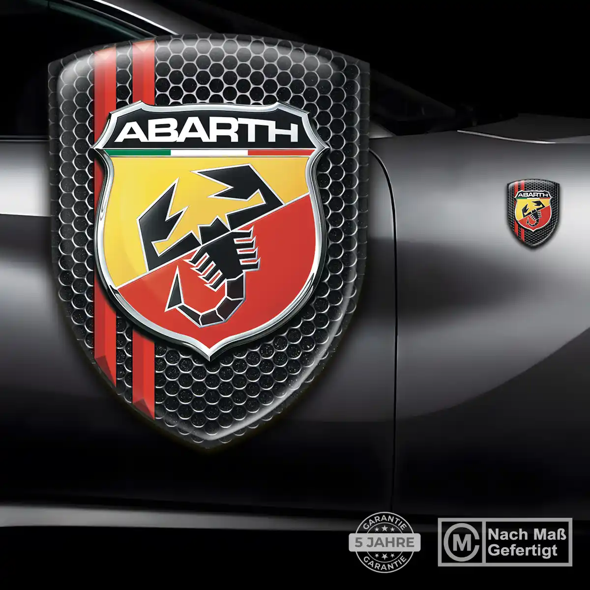 Abarth Aufkleber 3D Gel Silikon Limitierte Auflage