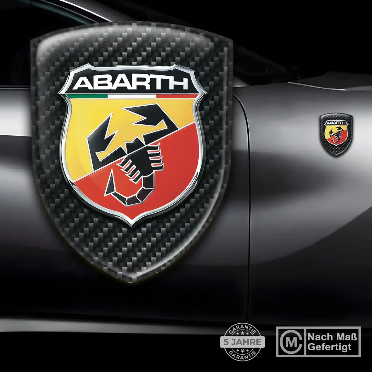 Abarth Aufkleber 3D Gel Silikon Spitzenqualität