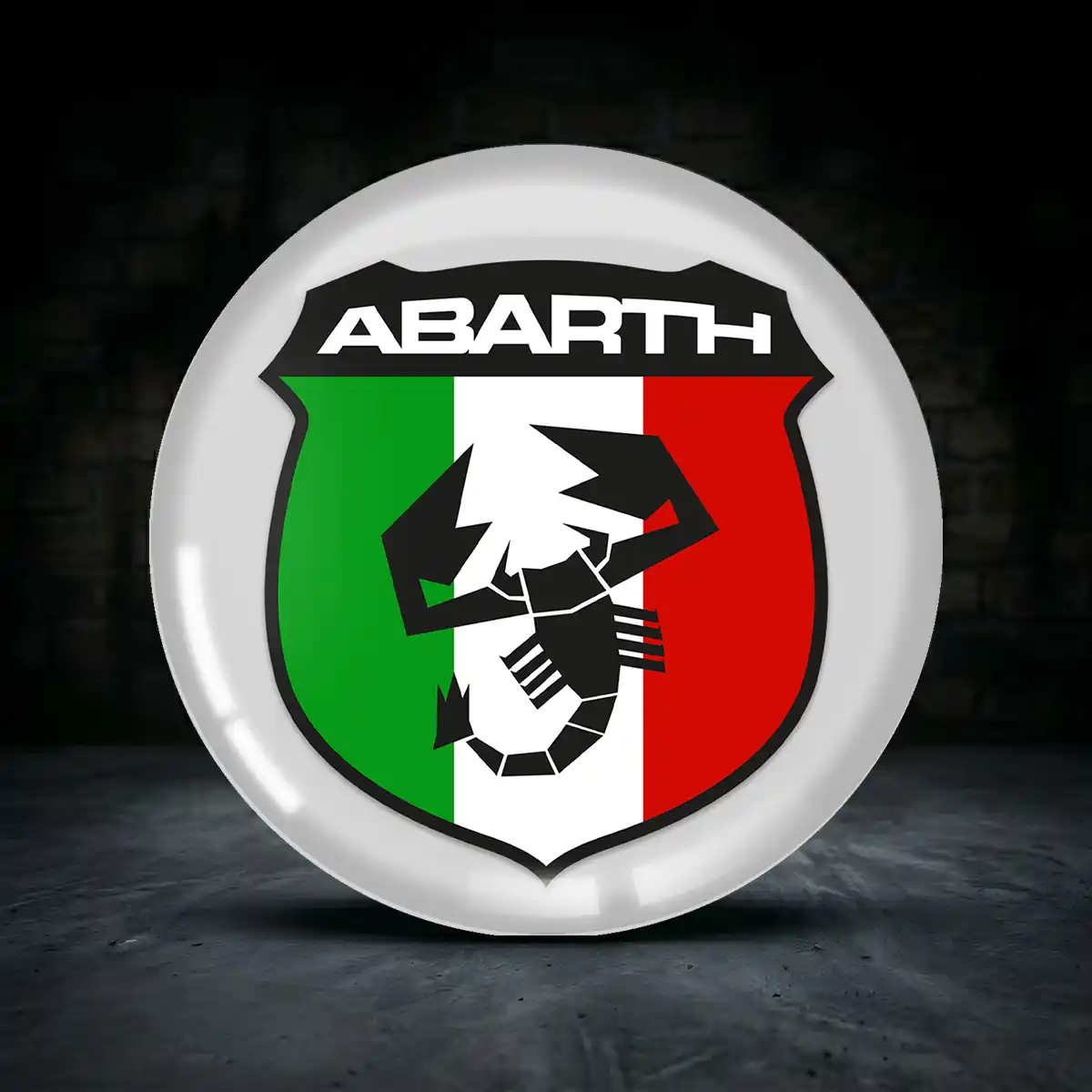 Abarth Aufkleber 3D Gel Stilvolles Design