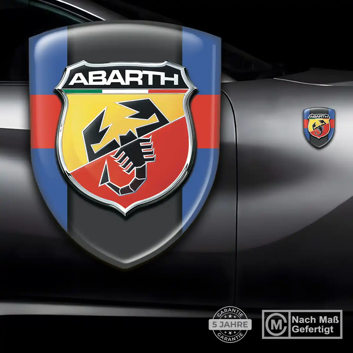 Abarth Aufkleber 3D Gel Wappen Auto Interieurdesign