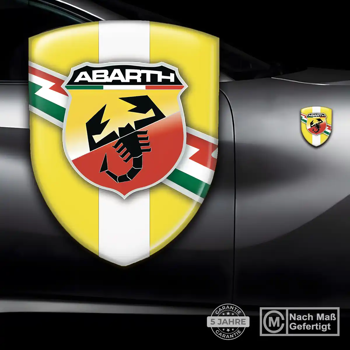 Abarth Aufkleber 3D Gel Wappen Auto Limitierte Auflage