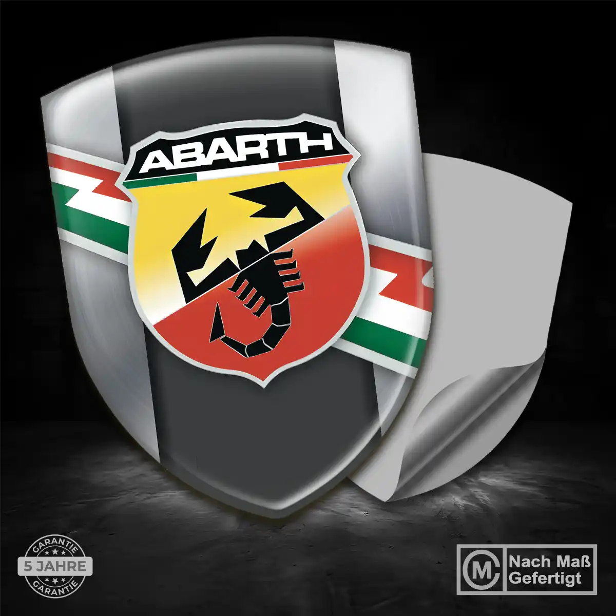 Abarth Aufkleber 3D Gel Wappen Auto Modernes Design