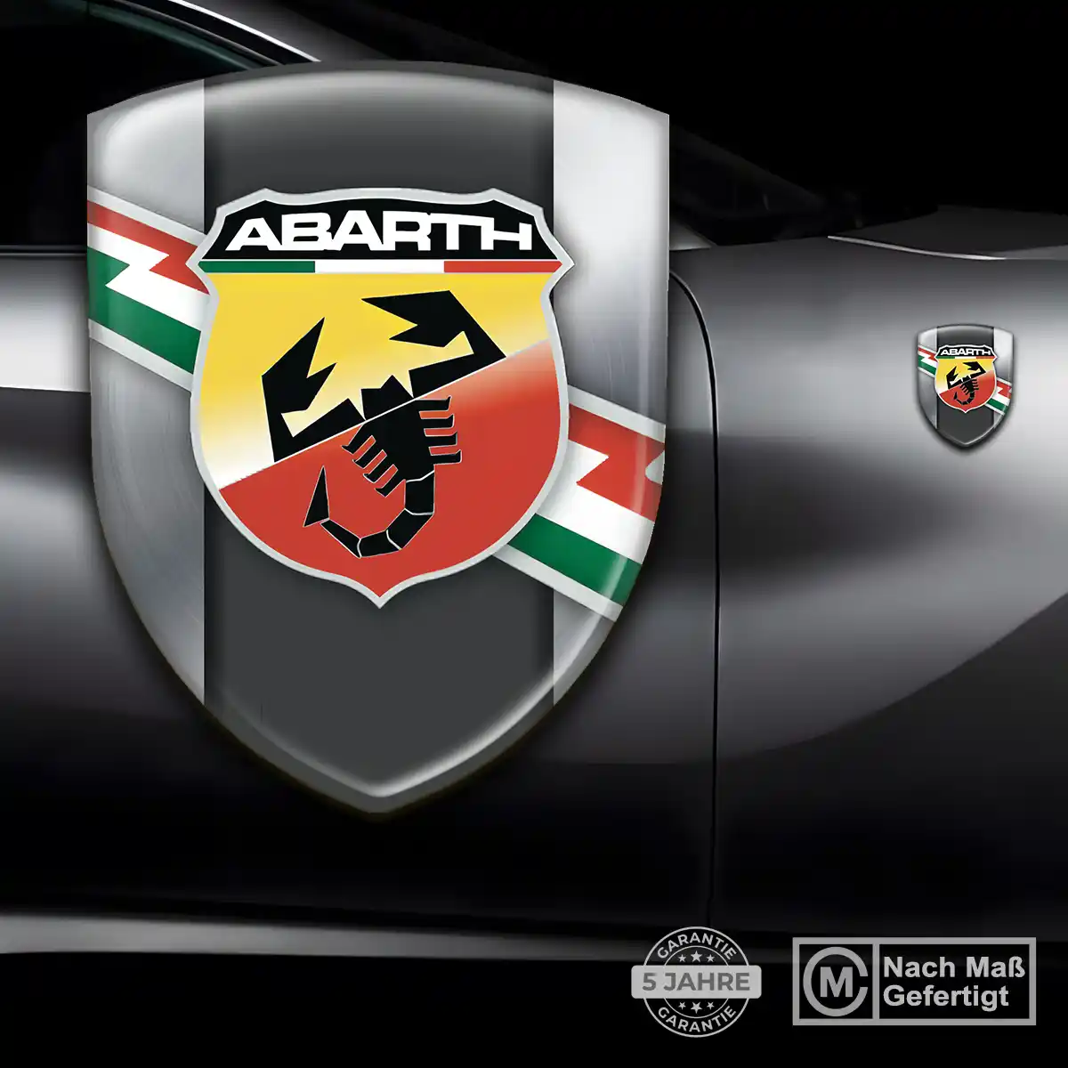 Abarth Aufkleber 3D Gel Wappen Auto Modernes Design