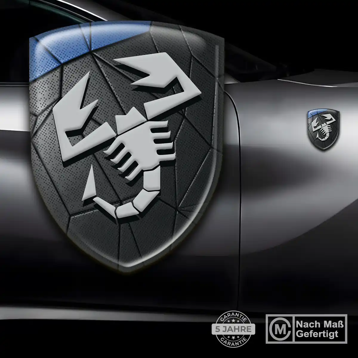 Abarth Aufkleber 3D Gel Wappen Auto Premiumqualität