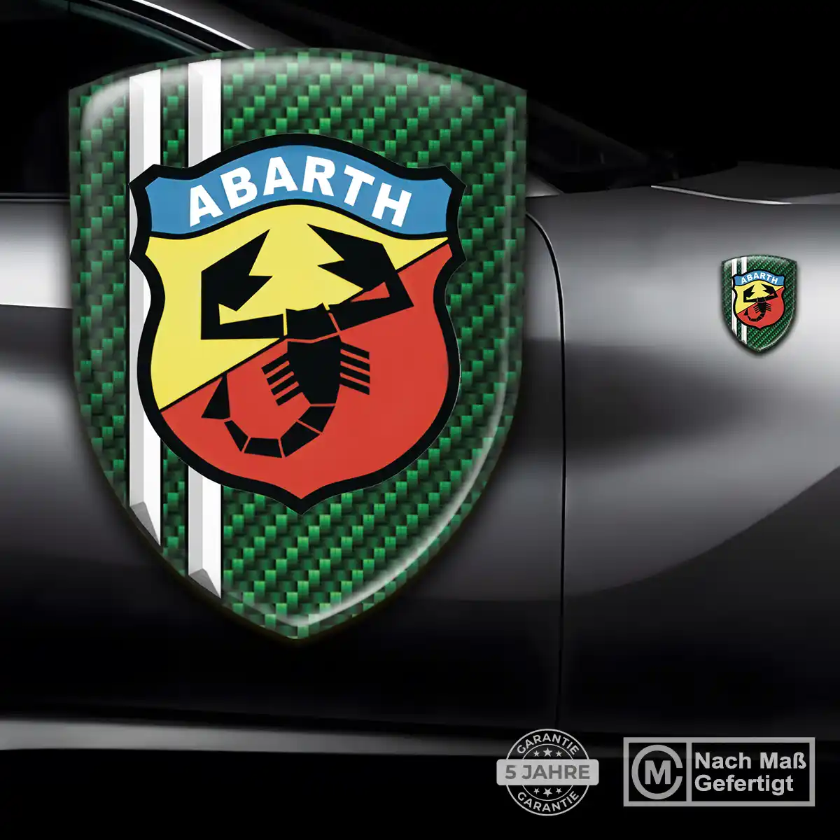 Abarth Aufkleber 3D Gel Wappen Auto Stilvolles Design