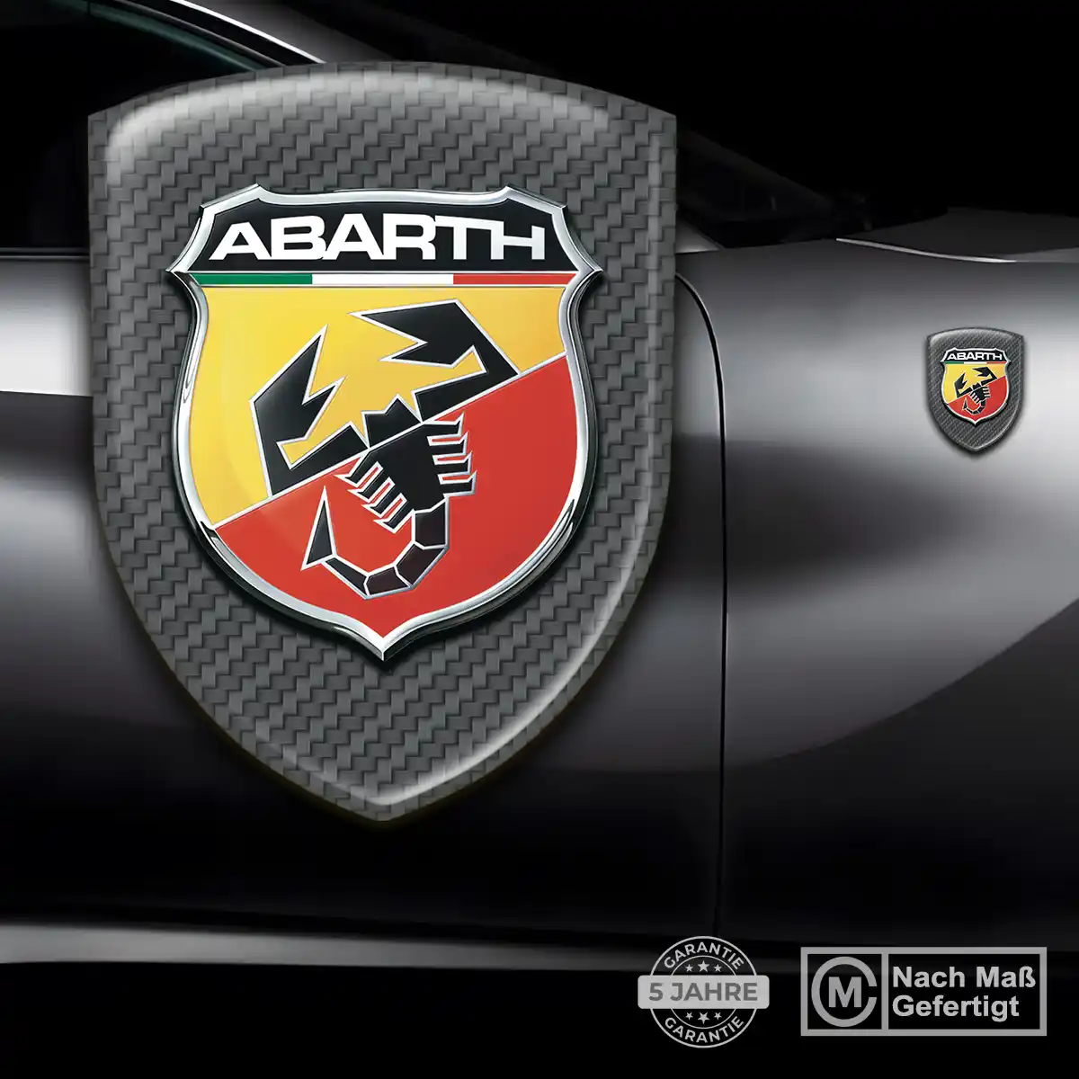 Abarth Aufkleber 3D Gel Wappen Auto Tuningfahrzeug