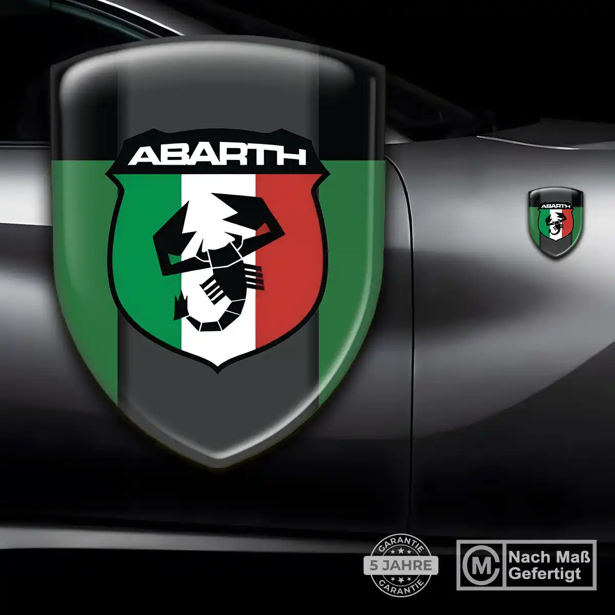 Abarth Aufkleber 3D Gel Wappen Hohe Qualität