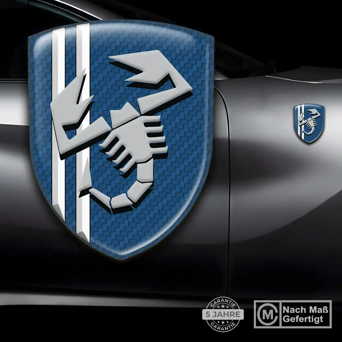 Abarth Aufkleber 3D Gel Wappen Limitierte Auflage