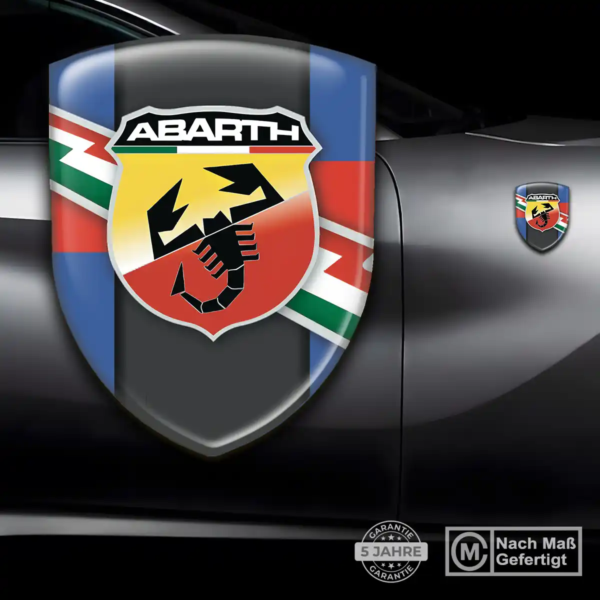Abarth Aufkleber 3D Gel Wappen Luxus-Edition
