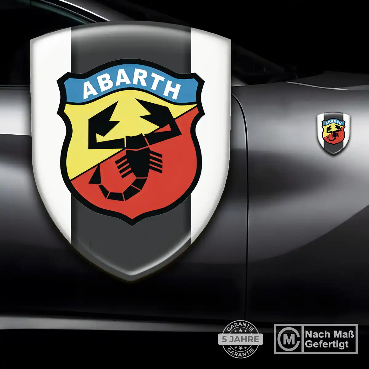 Abarth Aufkleber 3D Gel Wappen Premiumqualität