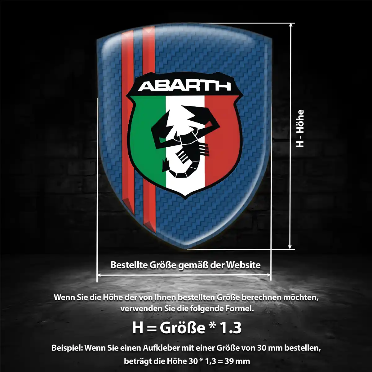 Abarth Aufkleber Anspruchsvolles Design