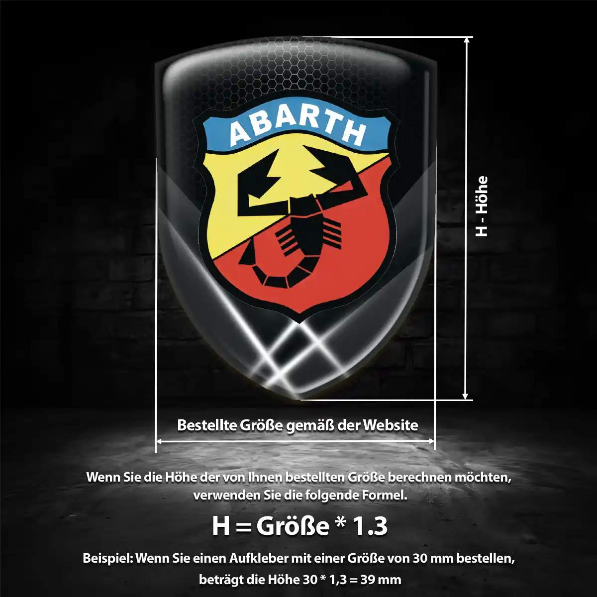 Abarth Aufkleber Auto Anspruchsvolles Design